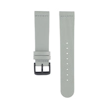 Load image into Gallery viewer, Dove grey leather Hervor watch straps with black buckle